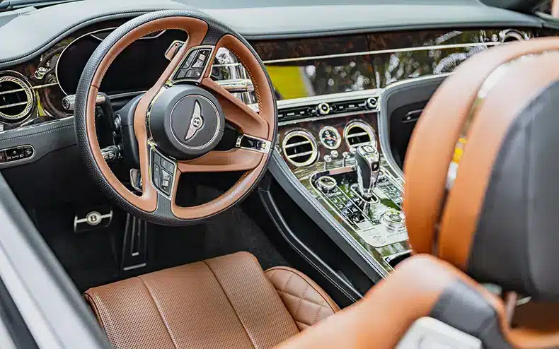 1 min chrono cuir traditionnel Bentley rare