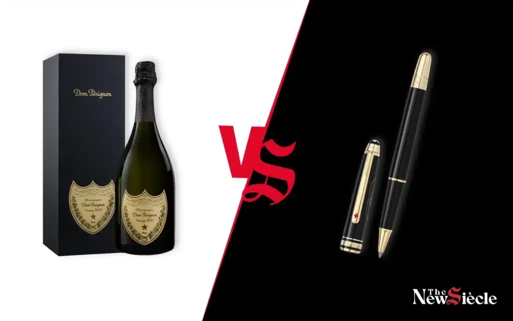 le versus Champagne Dom Pérignon vs Stylo Montblanc Meisterstück