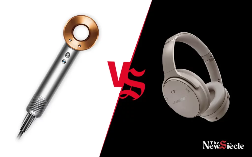 Le Versus Sèche-cheveux Dyson VS Casque Bose QuietComfort