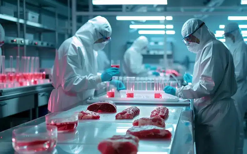 Entretien avec IA viande laboratoire