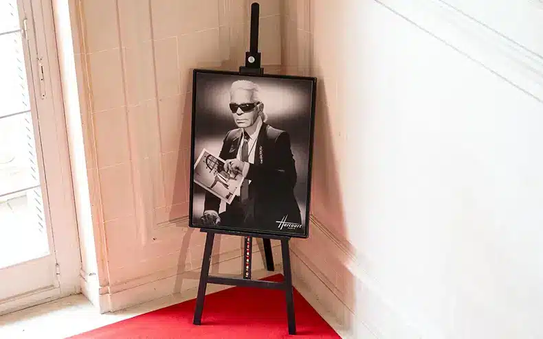 Portraits iconiques celebrites Harcourt karl lagerfeld