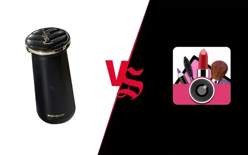 Le Versus Application YouCam Makeup VS Appareil YSL Rouge Sur Mesure