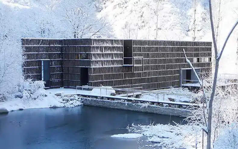 Liyuan Library en Chine par Li Xiaodong hiver