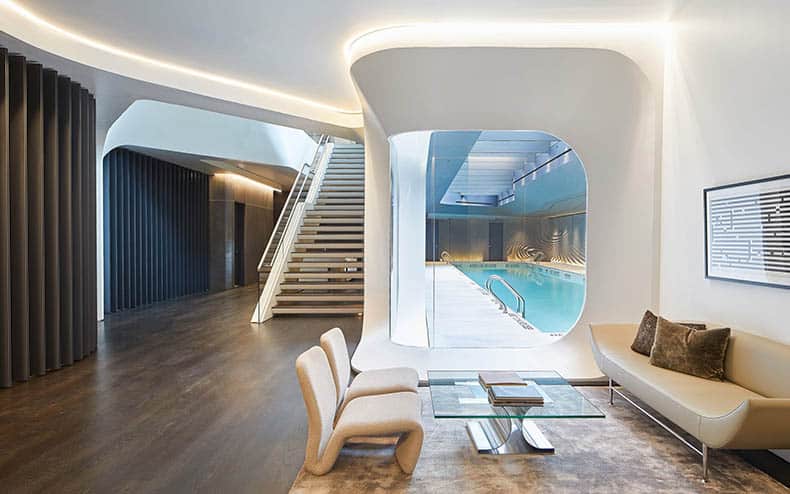 batiment 520 West 28th Street New York chef oeuvre architecturale interieur