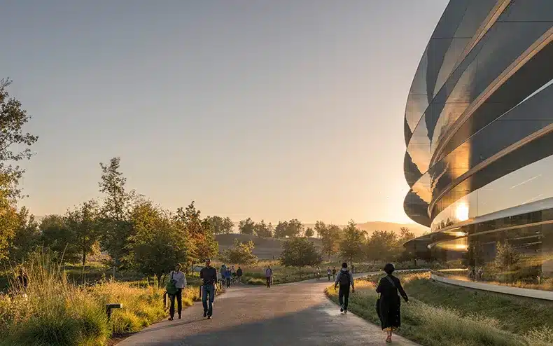 siège d’Apple à Cupertino exterieur