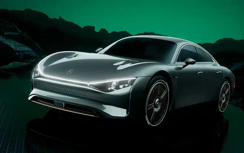top voitures electriques 2025 Mercedes VISION EQXX
