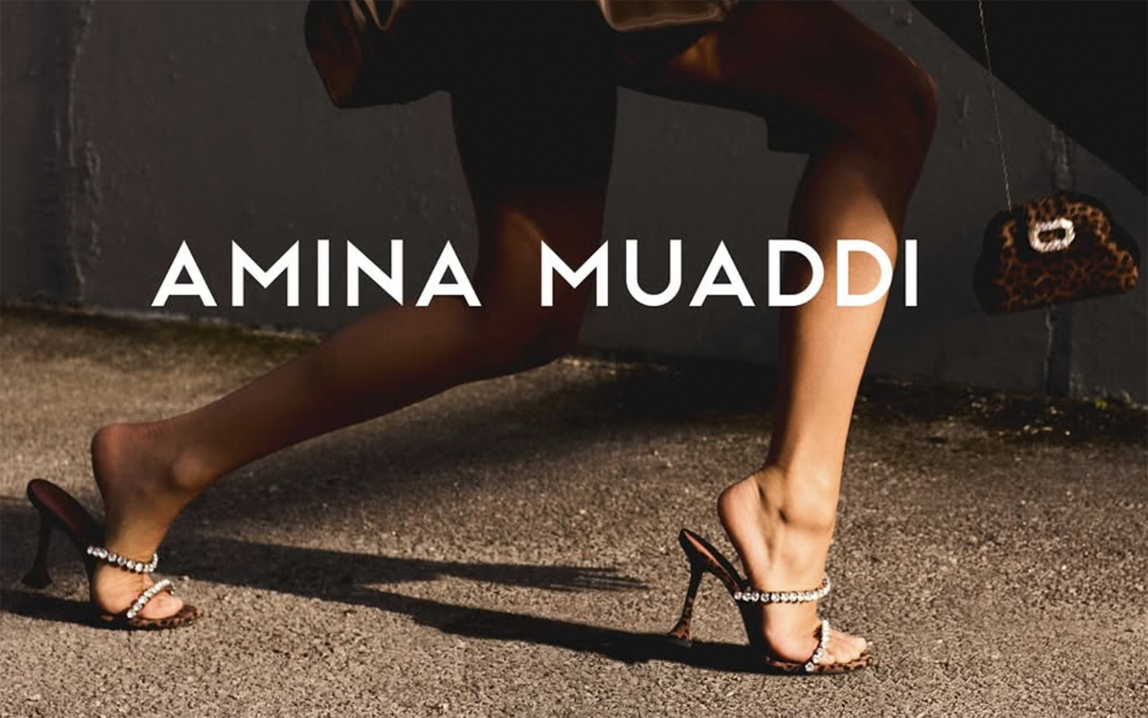 Amina Muaddi publicité