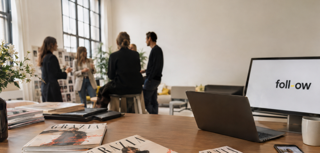 Collaboration entre Grazia et l'agence Follow