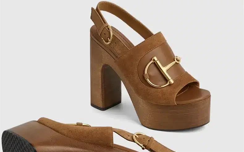 Chaussures de luxe femme mule marron TOP Chaussures de luxe femme mule marron