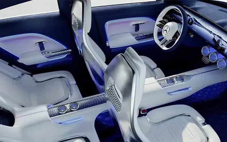 Voiture VISION EQXX lumière véhicule concept VISION EQXX lumière